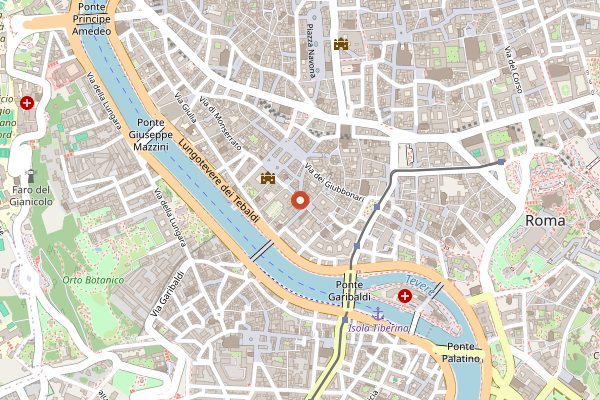 Map showing Casa Mia Italy Food & Art in Rome