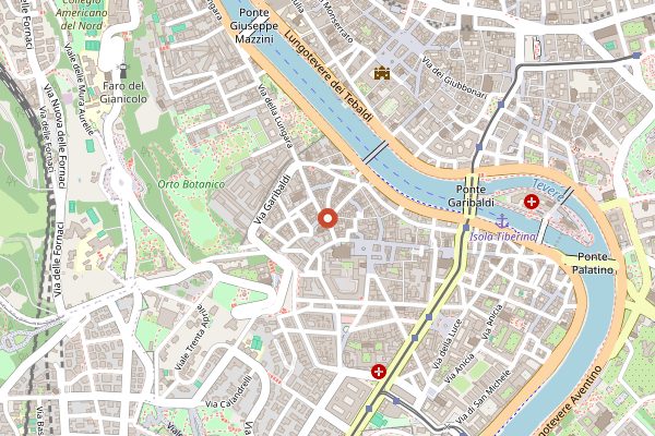 Map showing Cooking Class Roma Trastevere in Rome