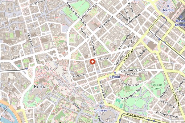 Map showing Buddy in Rome