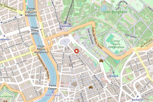 Map showing Il Margutta in Rome