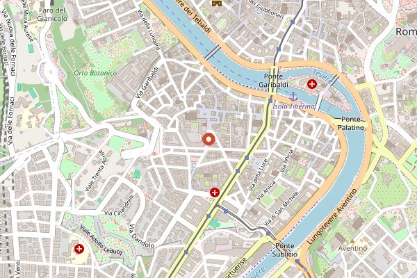 Map showing Mama Eat in Rome