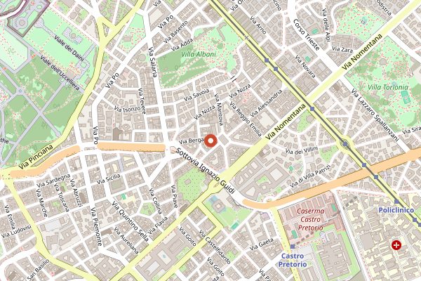 Map showing Ops! in Rome