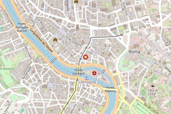 Map showing Yotvata in Rome