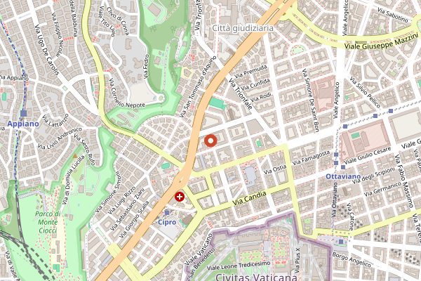 Map showing Tordomatto in Rome