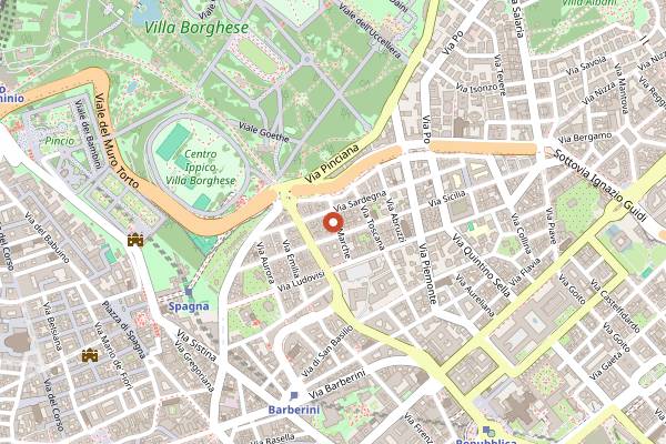 Map showing Kohaku in Rome