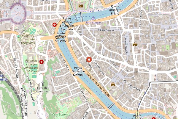 Map showing Per Me Giulio Terrinoni in Rome