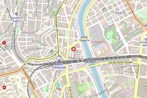 Map showing La Tavernaccia da Bruno in Rome