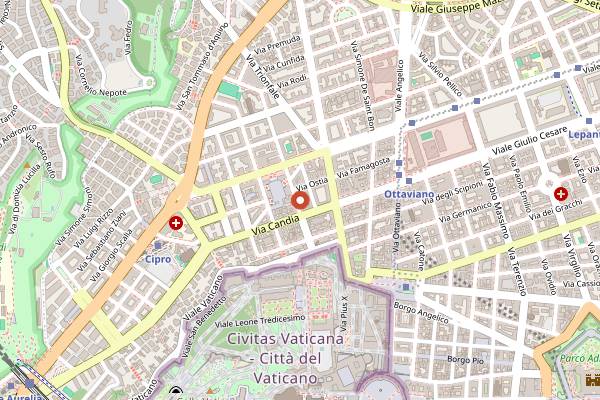 Map showing Alexanderplatz Jazz Club in Rome