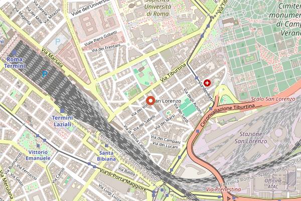 Map showing Bar dei Brutti in Rome