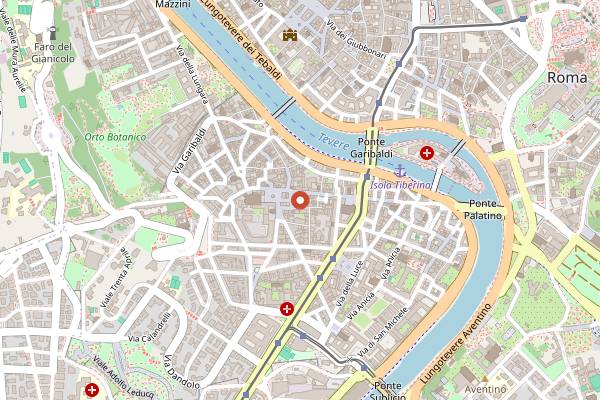 Map showing Garbo Bar in Rome