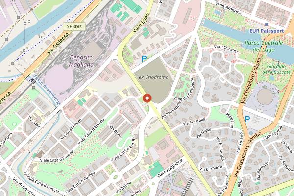 Map showing Gay Village Roma in Rome