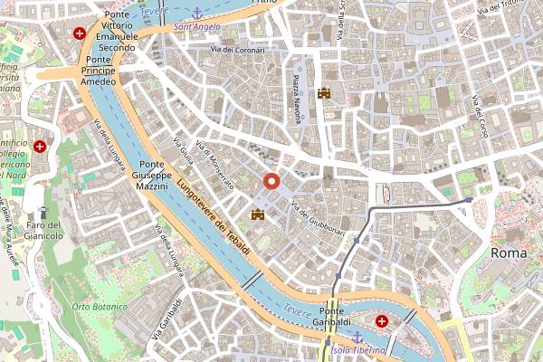 Map showing La Vineria (Reggio) in Rome