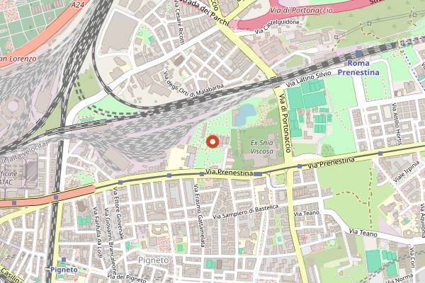 Map showing Largo Venue in Rome
