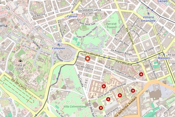 Map showing My Bar in Rome