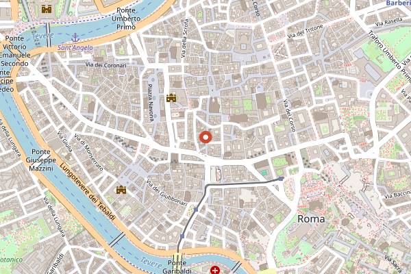 Map showing Shari Vari Playhouse in Rome