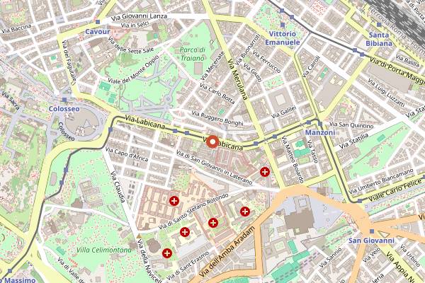 Map showing The Race Club Speakeasy in Rome