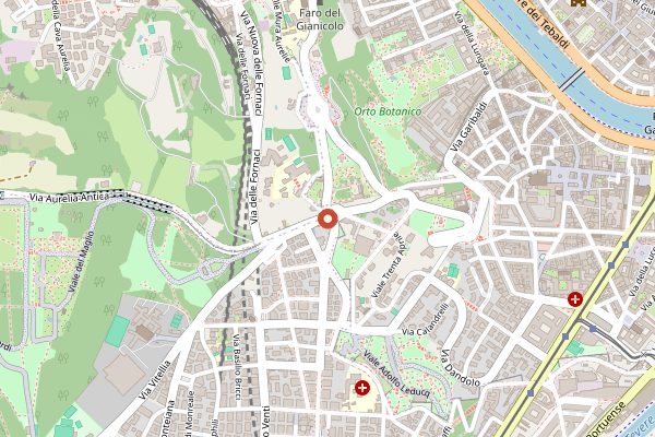 Map showing Antico Arco in Rome