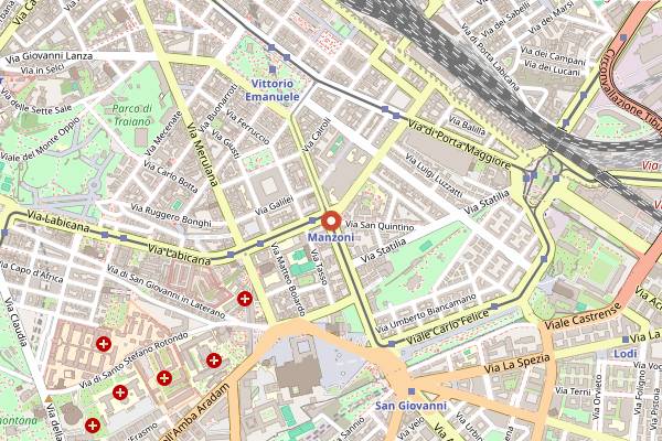 Map showing Bussarakham in Rome