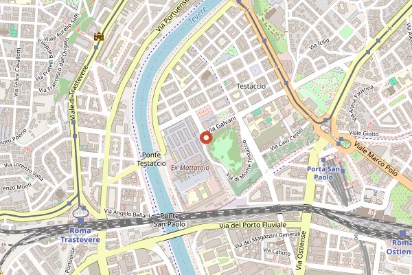 Map showing Checchino dal 1887 in Rome