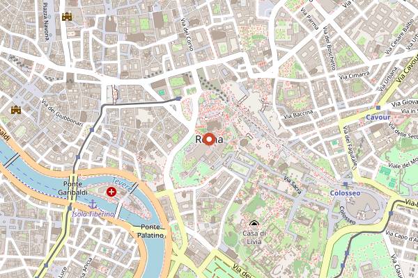 Map showing Chinappi in Rome