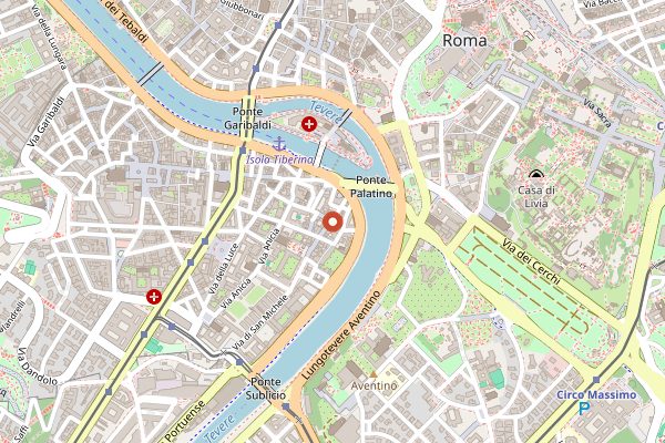 Map showing Da Enzo al 29 in Rome