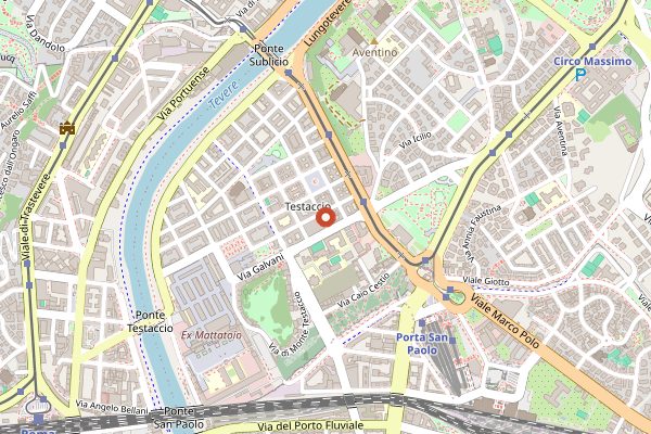 Map showing Felice a Testaccio in Rome