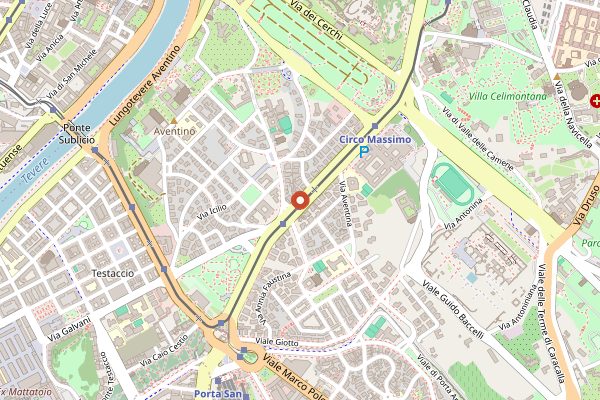 Map showing Marco Martini Restaurant in Rome