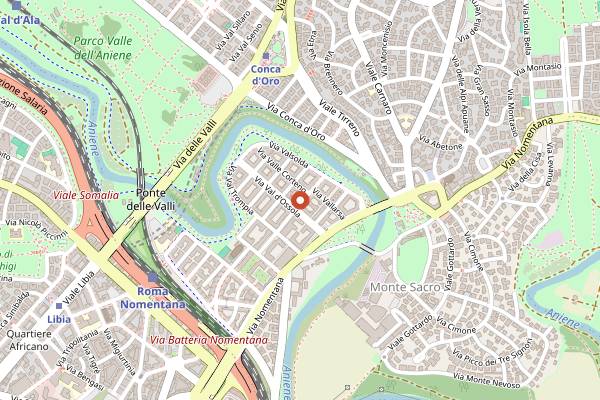 Map showing Nero di Seppia in Rome