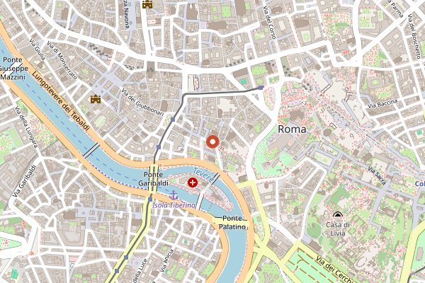 Map showing Nonna Betta in Rome