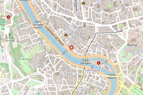 Map showing Pianostrada in Rome