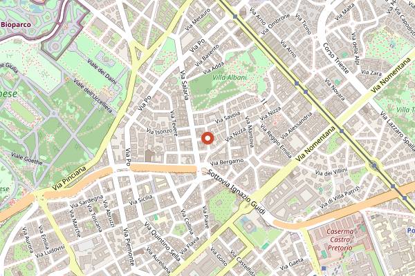 Map showing Roma Amor in Rome