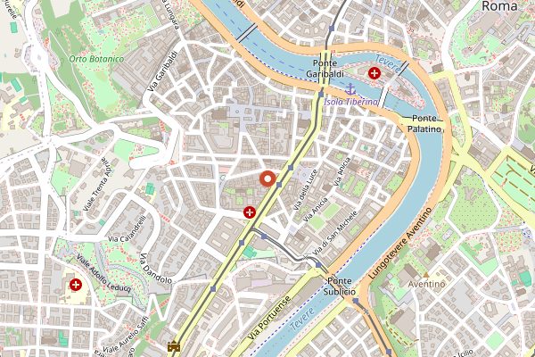 Map showing I Suppli in Rome