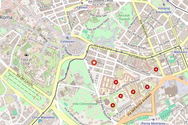 Map showing Il Bocconcino in Rome