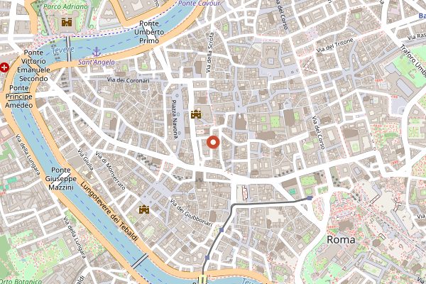 Map showing Casa Bleve in Rome