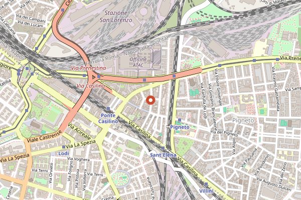 Map showing Il Tiaso in Rome