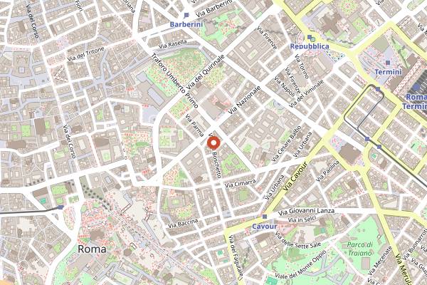 Map showing La Barrique in Rome