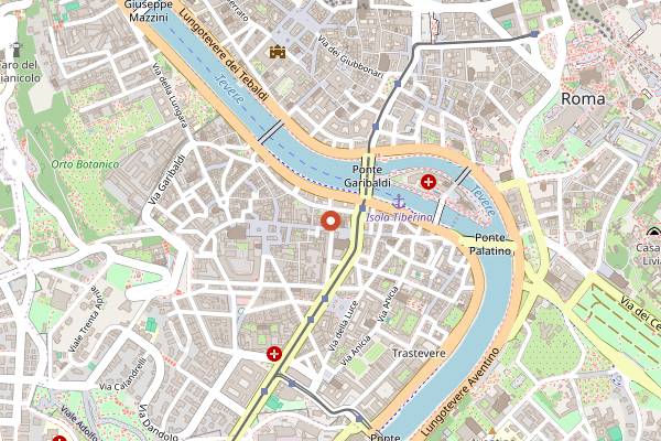 Map showing VinAllegro in Rome