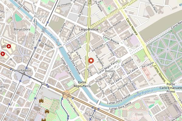 Map showing Birrificio Torino in Turin