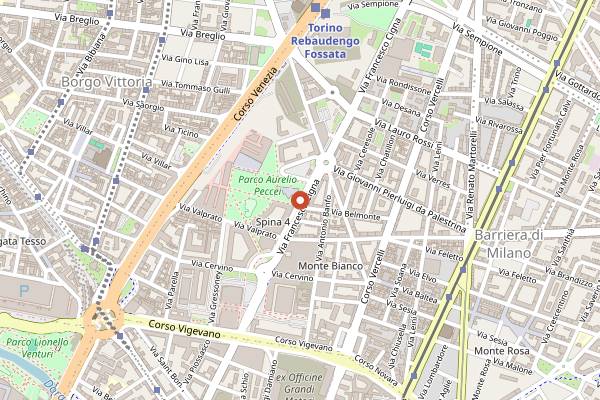 Map showing EDIT Torino Bakery & Cafe in Turin