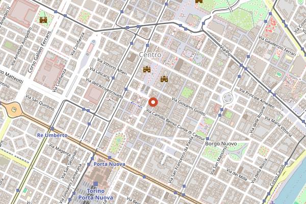 Map showing Costadoro Social Factory in Turin