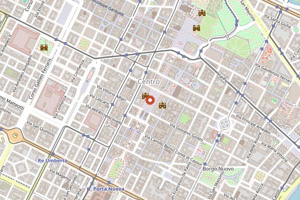 Map showing I Eat Food Tours Cooking Class in Turin