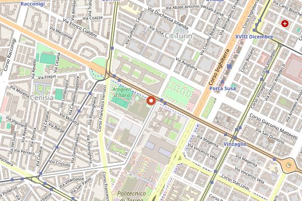 Map showing Re Kebab in Turin