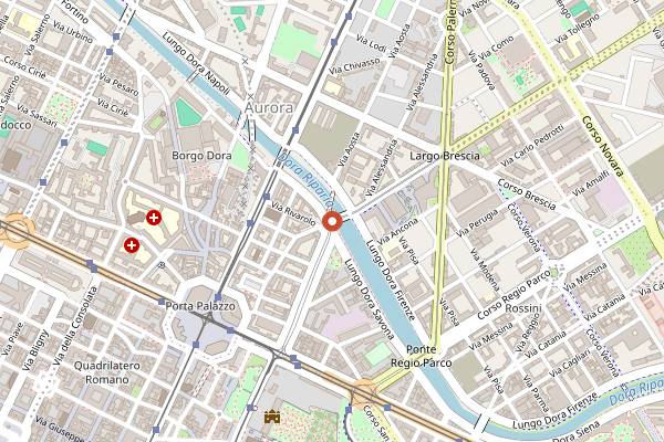Map showing Condividere by Lavazza in Turin