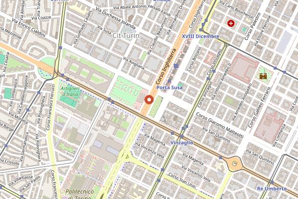 Map showing Piano35 in Turin