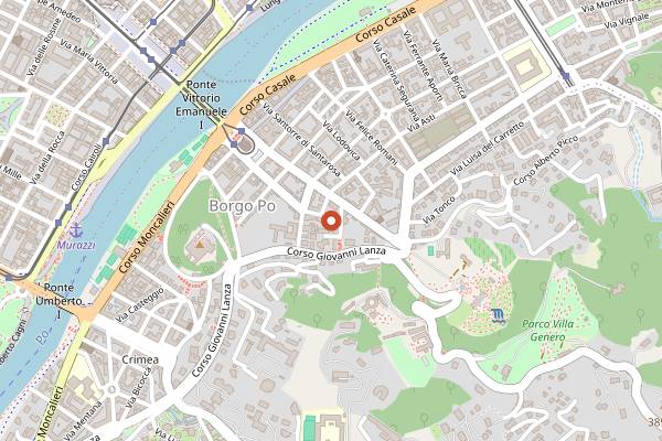 Map showing Trattoria Decoratori e Imbianchini in Turin
