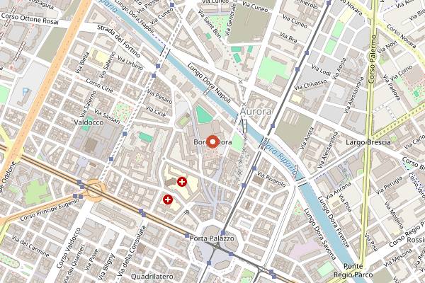 Map showing Il Balon (Saturday food adjunct) in Turin