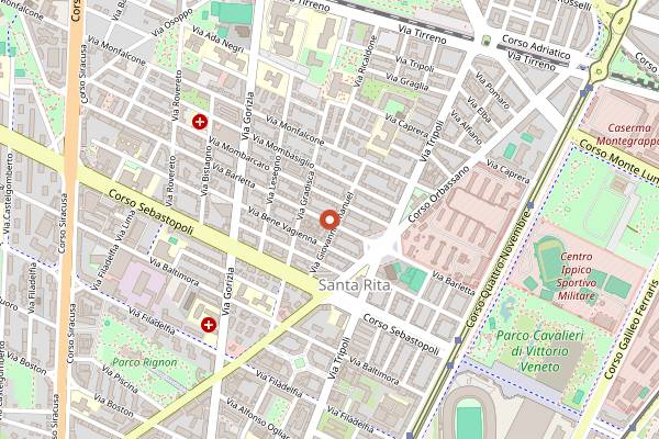 Map showing Il Porticciolo in Turin