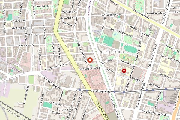 Map showing La Limonaia in Turin