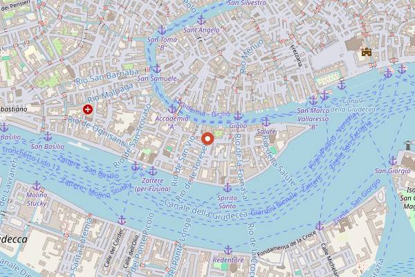 Map showing Corner Pub in Venice