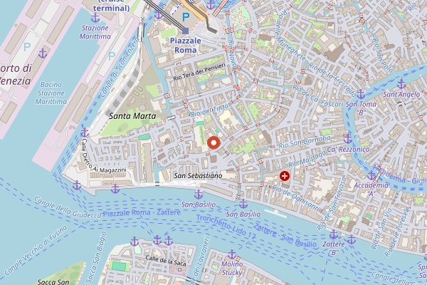 Map showing Experimental Cocktail Club Venice in Venice